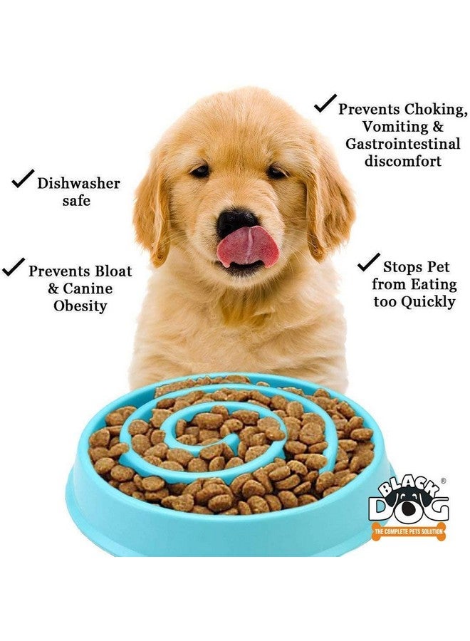 وعاء طعام بطيء للكلاب وزجاجة مياه للمشي للكلاب والجراء (قد يختلف اللون) - Image 5