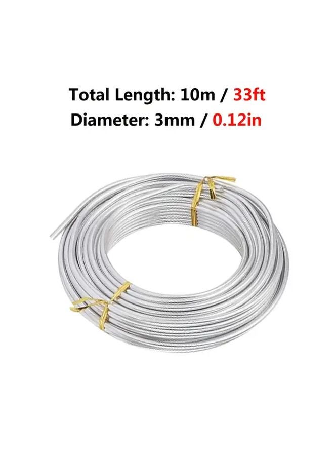 3mm x 393 7inch Aluminum Craft Wire For Sculpting Bonsai Floral Armatures DIY Jewelry - Image 4