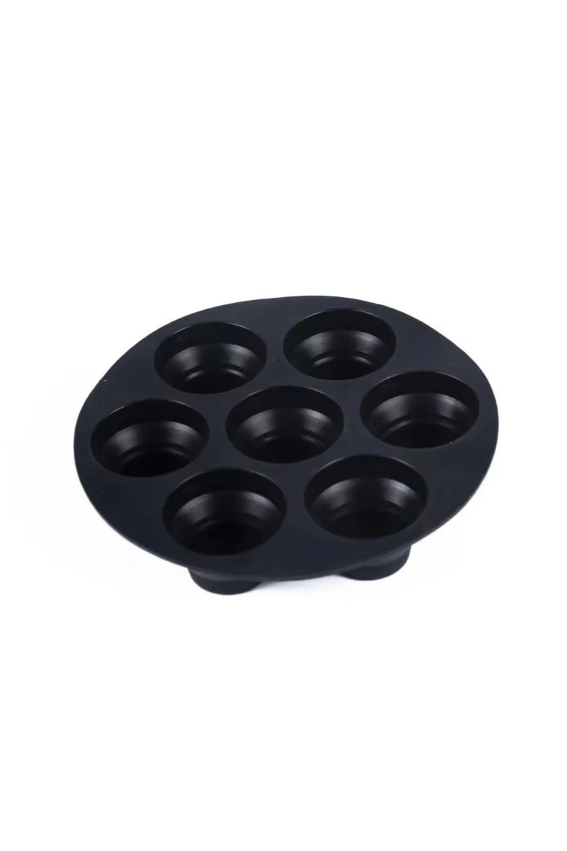 قالب مافن سيليكون بقطر 7 بوصات، قالب كيك بـ 7 فتحات، أدوات خبز منزلية للحفلات، قالب أسطواني يمكنك صنعه بنفسك، مناسب للقلي الهوائي