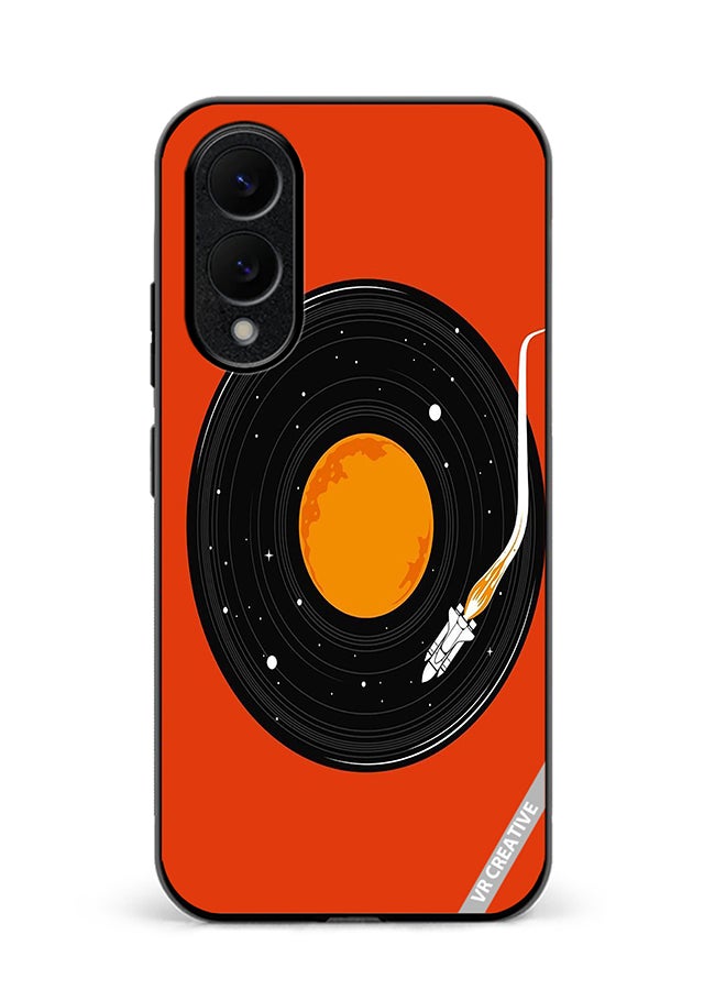 VR CREATIVE Protective Case Cover For Samsung Galaxy S25 Edge Music Design Multicolour