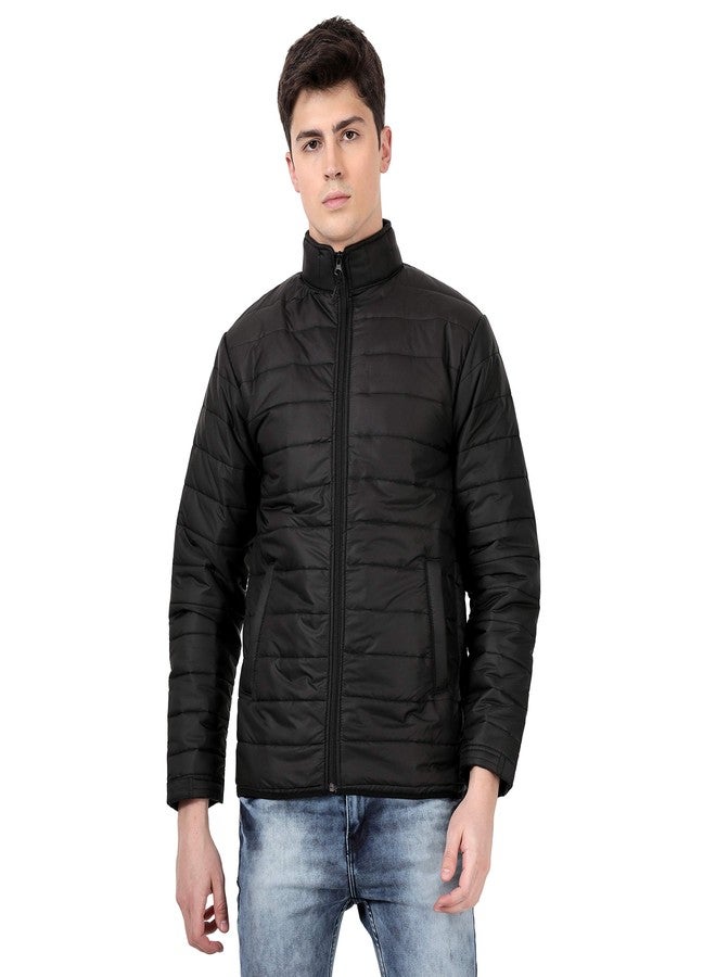 Scott International جاكيت رجالي مبطن بأكمام طويلة من سكوت إنترناشونال (SS21_TW-FSLV-BL-XXXL، أسود) - Image 1