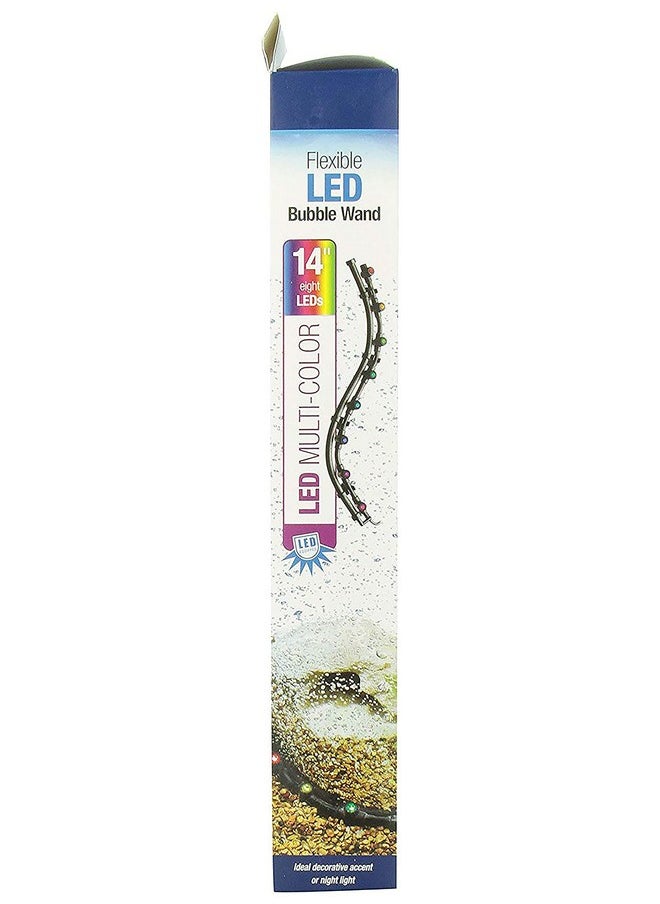 أكيون حوض أسماك أكيون، ضوء LED مرن مع عصا فقاعات، متعدد الألوان، 14 بوصة  - Image 3