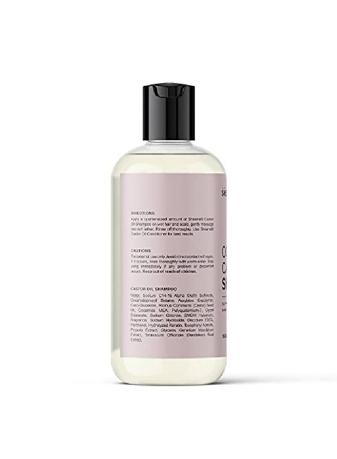 Sheanefit Cold Pressed Castor Oil Daily Shampoo Conditioner 16oz Set Support Hair Growth Nourish Strengthen Hair (Castor Oil Shampoo 16oz) - Image 4