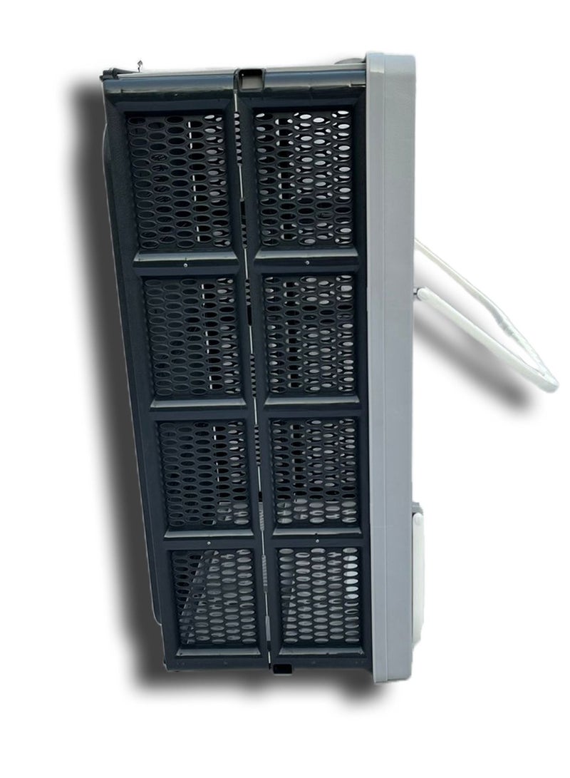 Generic Collapsible Reusable Plastic Grocery Shopping Basket, Small Foldable Storage Crates with Handles  - Image 2