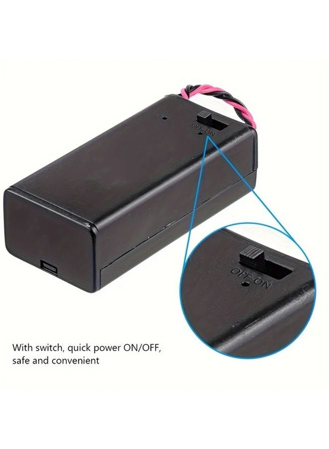 10pcs Dual Slot AA Battery Holders With On Off Switch Pre Wired Connections - Image 4