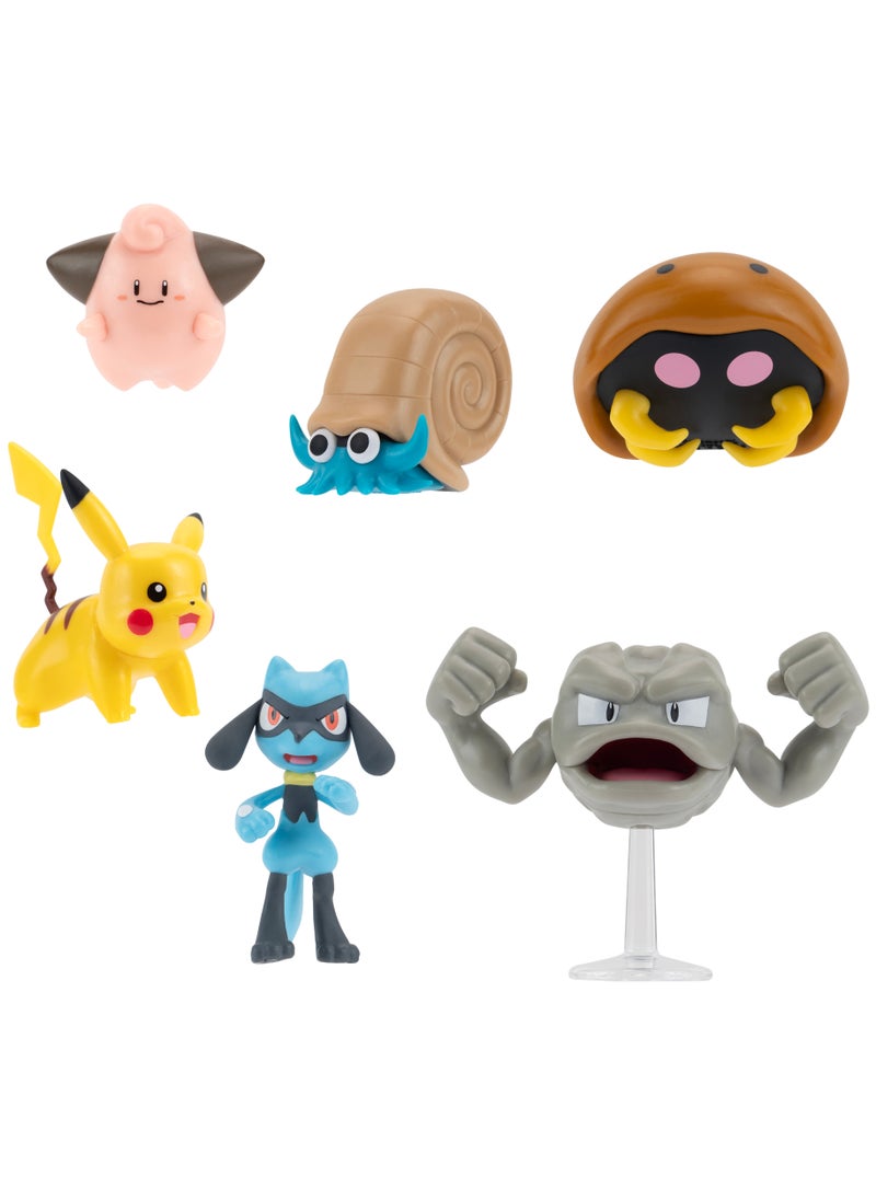 Pokemon Pokemon Battle Figure 6-in-1 Pack, Assorted 1 Pack (Style & Color May Vary) | Collectible Figures | Action Figures | Display Figure | Perfect Gift for Kids and Collectors  - Image 2
