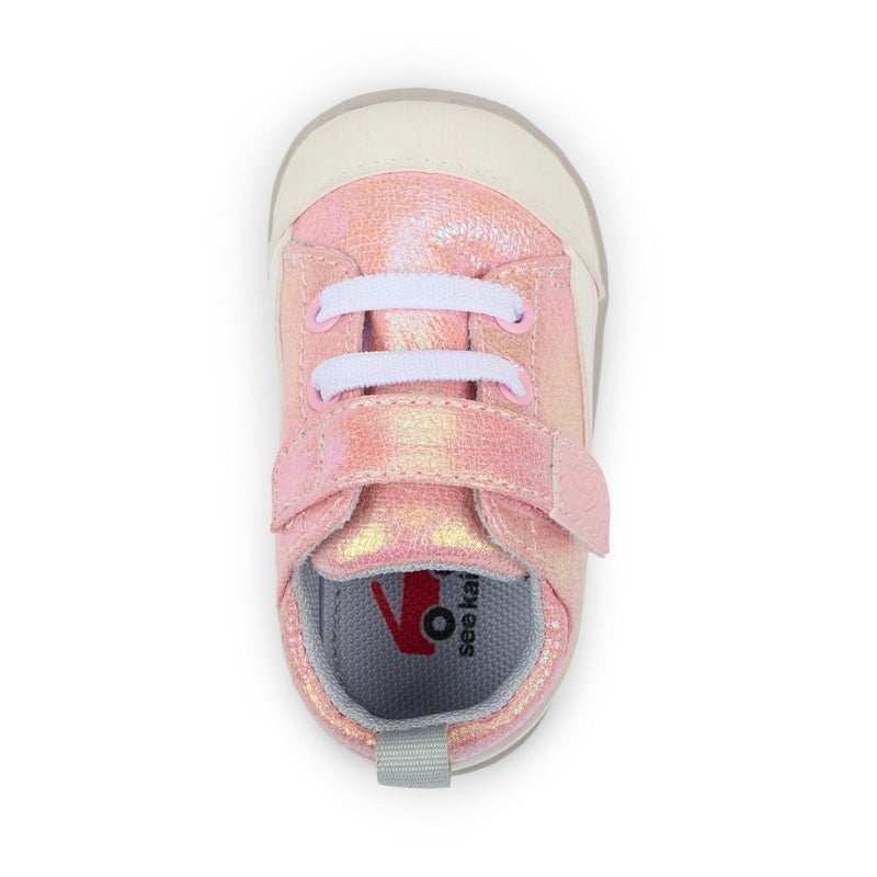 See Kai Run - Stevie Mini First Walker Shoe for Infants, Pink Metallic, Infant 5 - Image 4