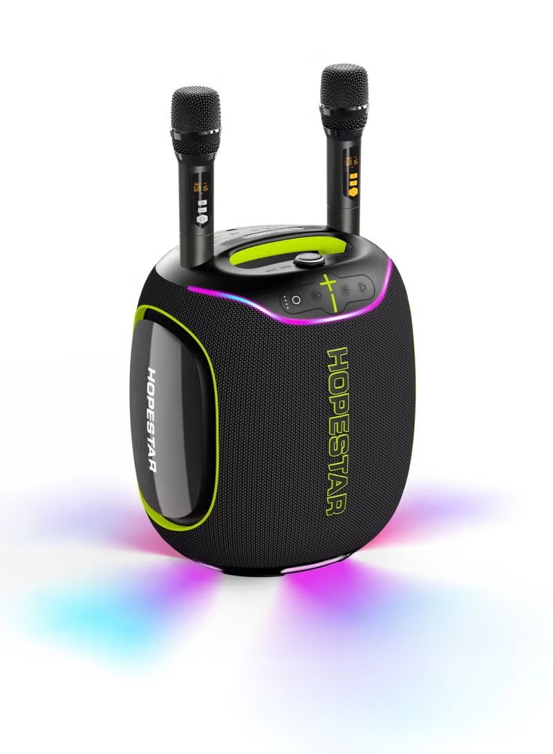 Hopestar Party Box 600 300W Max Portable Bluetooth Speaker with 2 Wireless Microphones, IPX6 Waterproof, Deep Bass Subwoofer, RGB Lights, TWS, Karaoke, DSP & 30,000mAh Battery – Ultimate Loud Party Boombox for Indoor & Outdoor Events - Image 1