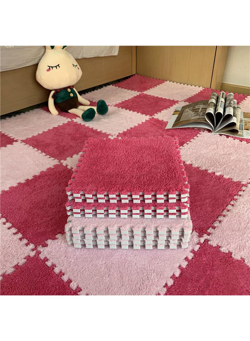 XiuWoo Foam Floor Mat Eva Plush Carpet Square Thickened Sports Game Mat Interlocking Carpet Plush Puzzle Soft Children'S Room Family Bedroom Living Room - Image 1