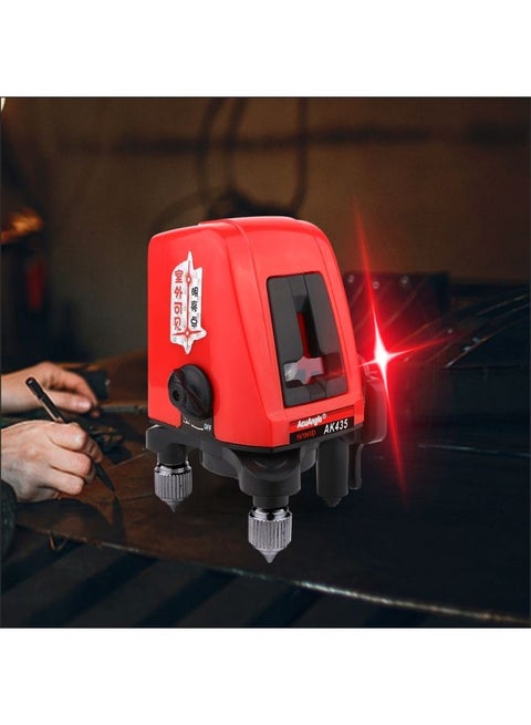 AK435 Laser Level 3D Self Leveling 2 Line Lasers Horizontal Vertical Lasers Level 360 Tripod Mini Laser Levels