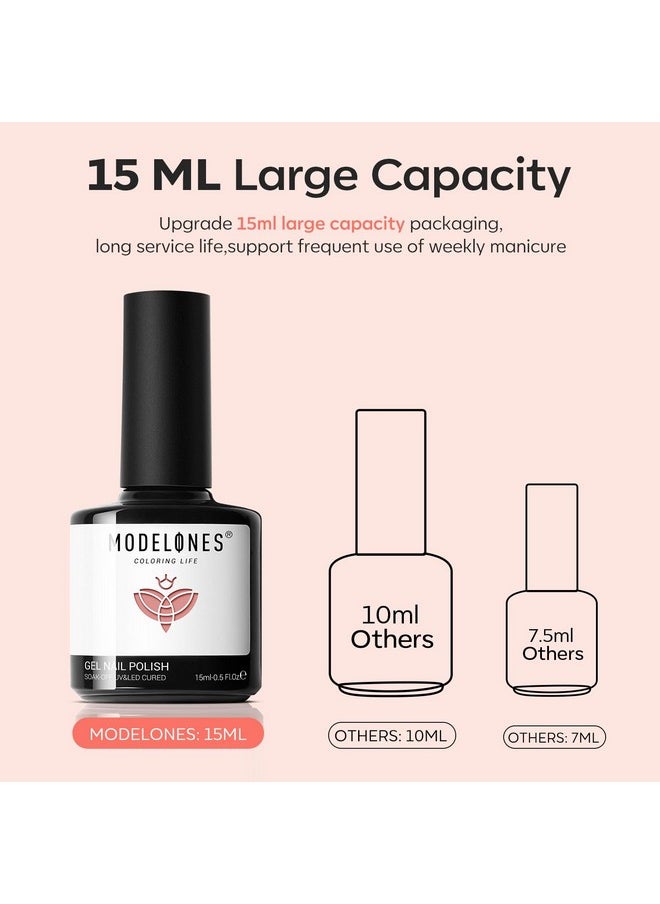 modelones - Jelly Gel Nail Polish 15Ml Sheer Light Pink Gel Nail Polish Translucent Color U V Light Cure Nude Pink Gel Polish For Summer Nail Art Diy Manicure Gift For Women - Image 1