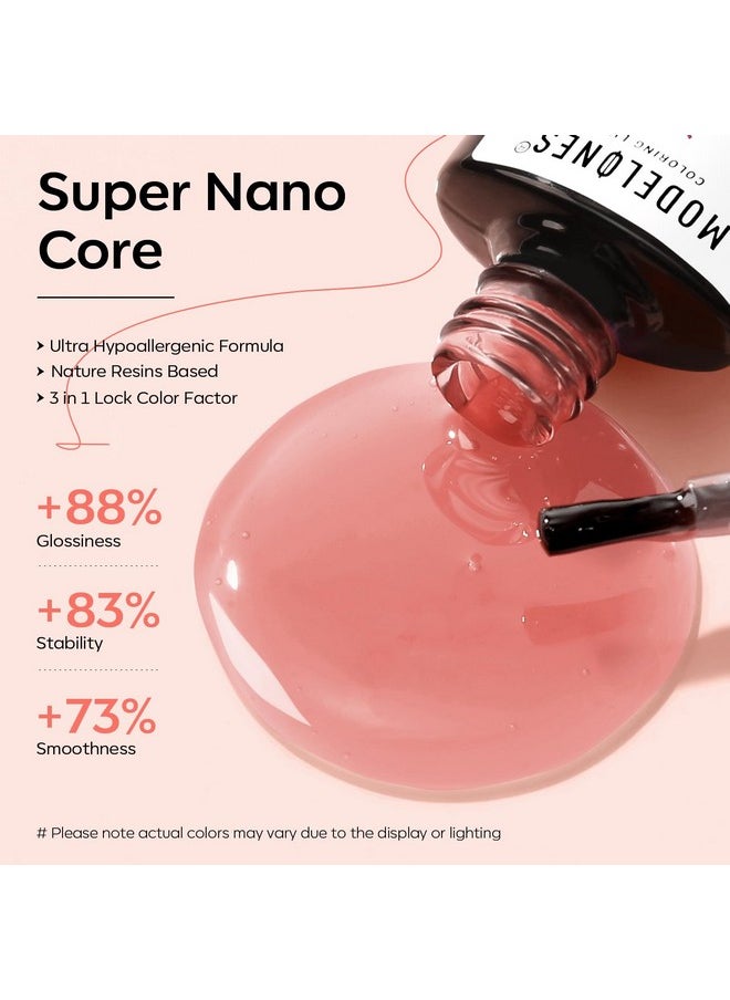modelones - Jelly Gel Nail Polish 15Ml Sheer Light Pink Gel Nail Polish Translucent Color U V Light Cure Nude Pink Gel Polish For Summer Nail Art Diy Manicure Gift For Women - Image 1