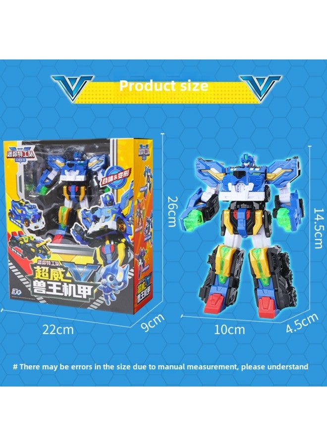 Mini Special Team Chaowei Energy Toy Beast King Deformation Robot Dragon King Giant Shark King Kong Boy Team Reinstall-Color: Random One  - Image 5