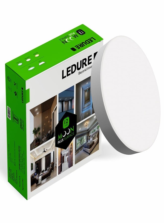 LEDURE Moon Plus Round 12W Surface Downlight | Round LED Surface Mount Light| Cool White Pack of 1 - Image 2