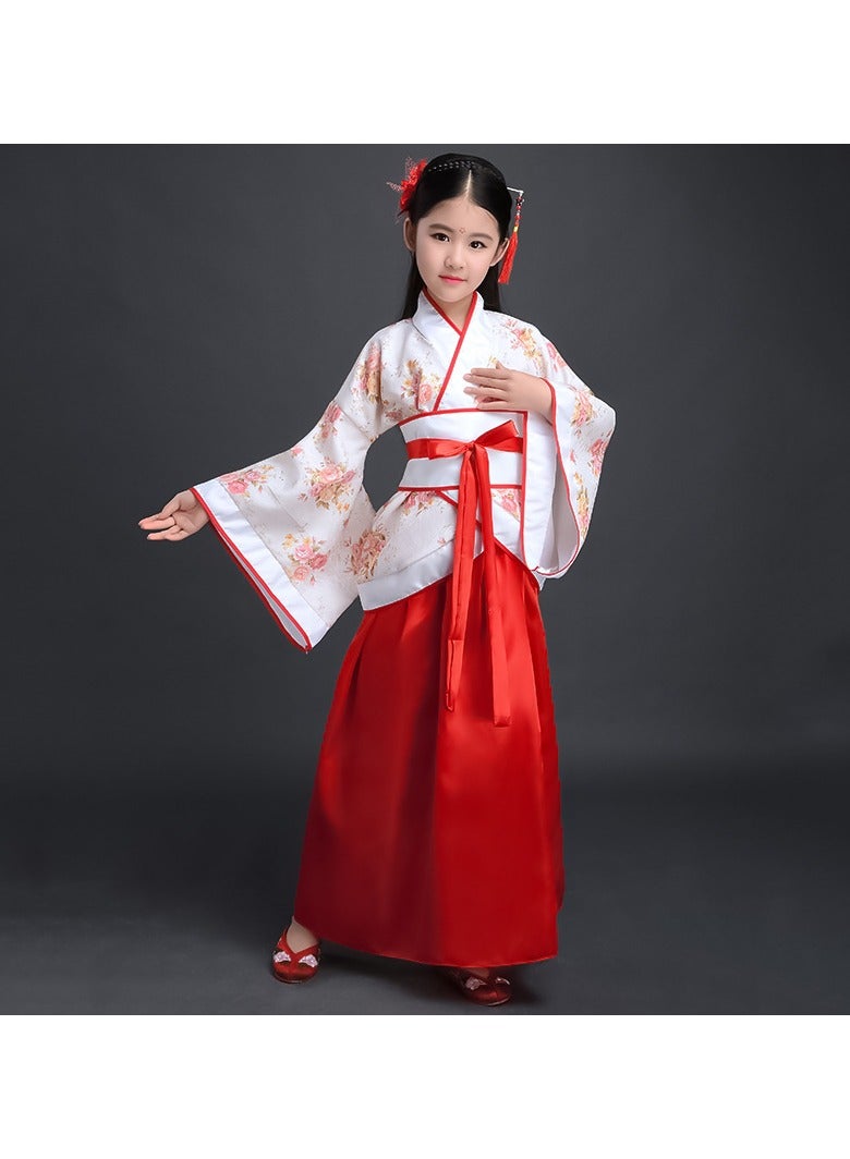 general Traditional Girl's Ancient Hanfu Costume - Elegant Princess Performance Dress for Stage, Cosplay & Cultural Events - Image 1