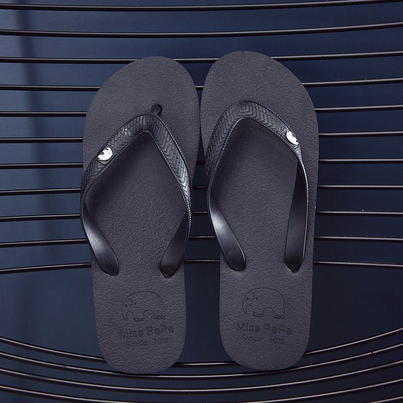 Summer Sandals for Men Fashion Non-Slip Beach Shoes Black 