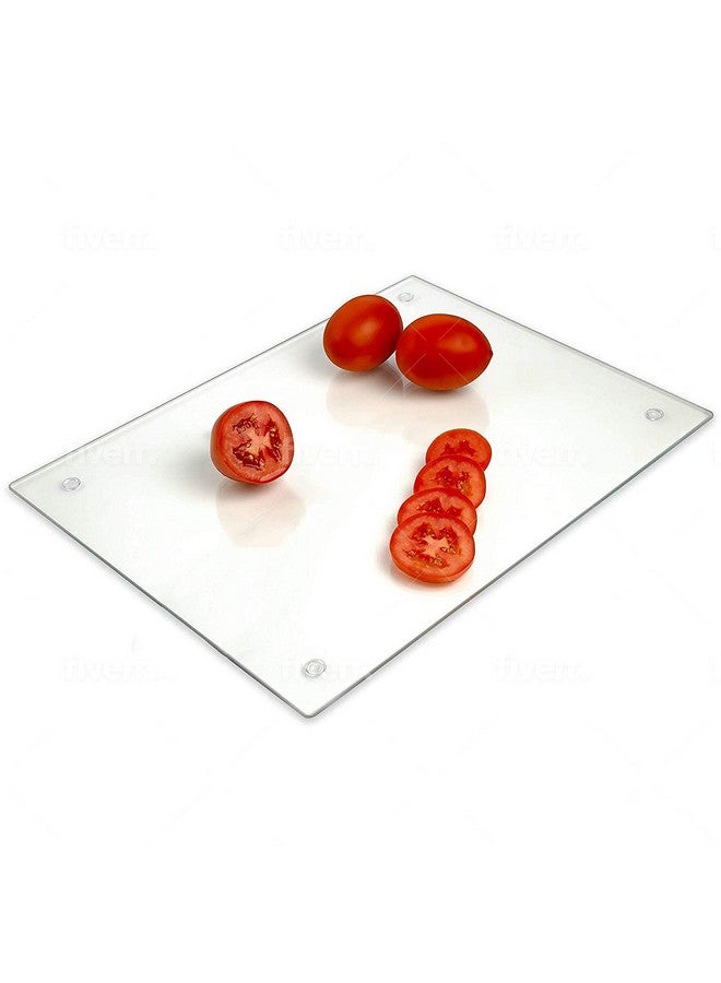 Light In The Dark Tempered Glass Cutting Board Long Lasting Clear Glass Scratch, Heat, Shatter Resistant, Dishwasher Safe. 14 x 16 Inch - Image 3