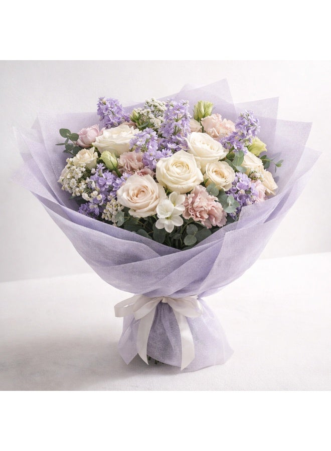 Si Bonne Premium Harmony Wrap Paper Lilac Gift Wrapping Paper 20 Sheets/Bag 57 x 57 cm - Image 2
