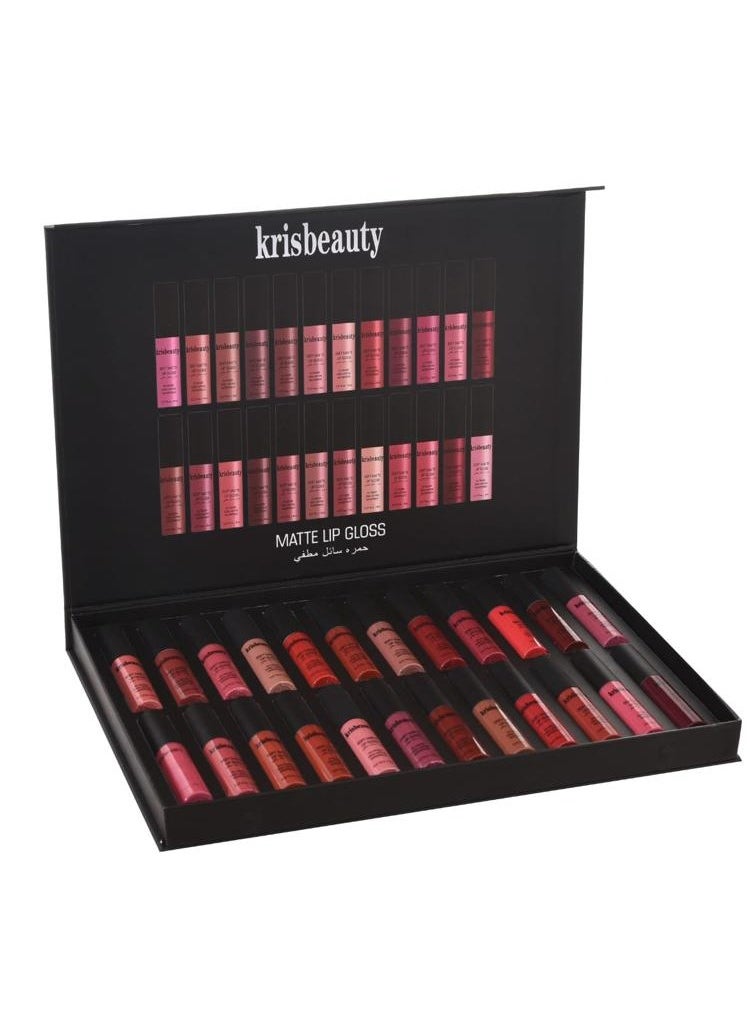 krisbeauty - 24-Piece Lipstick And Lip Gloss Set - Image 1