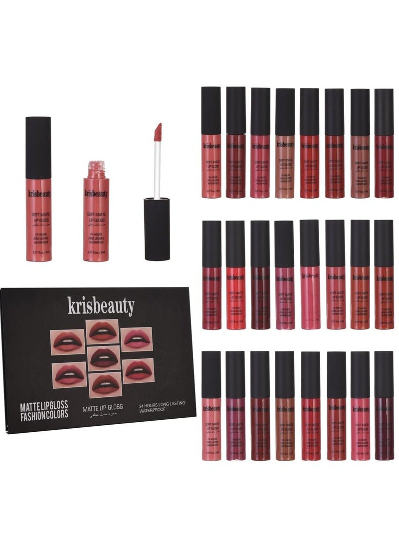 krisbeauty - 24-Piece Lipstick And Lip Gloss Set - Image 1