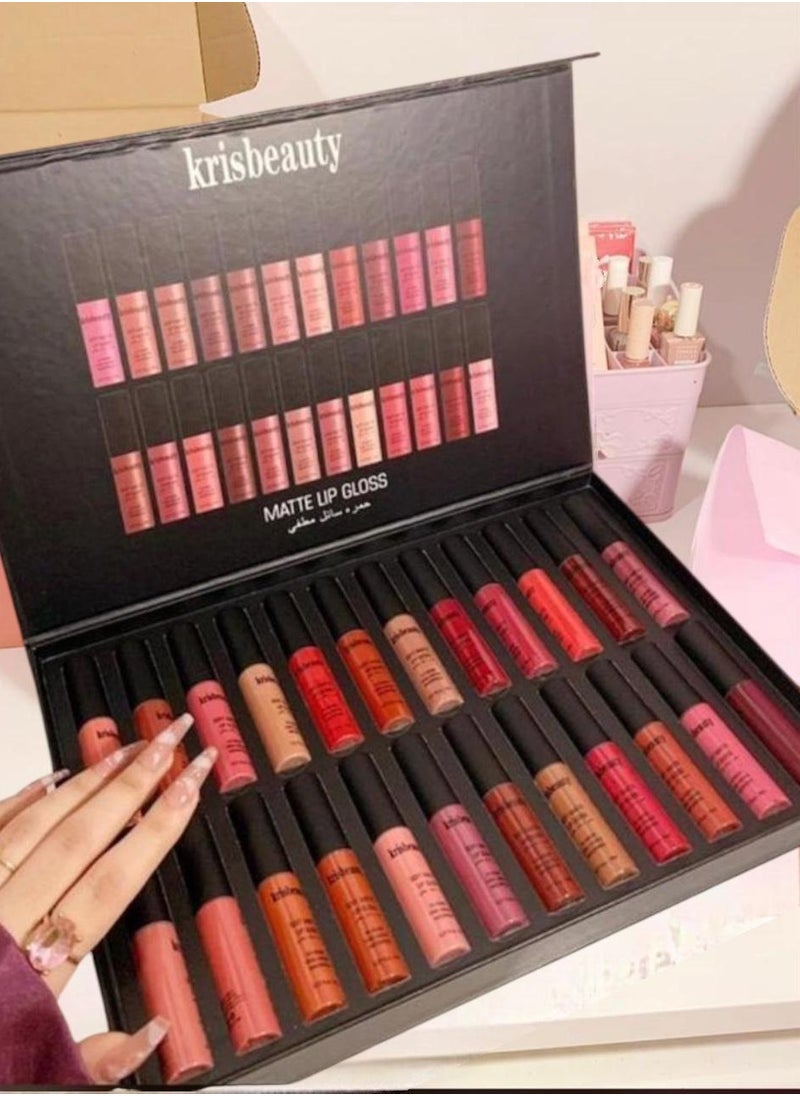 krisbeauty - 24-Piece Lipstick And Lip Gloss Set - Image 1