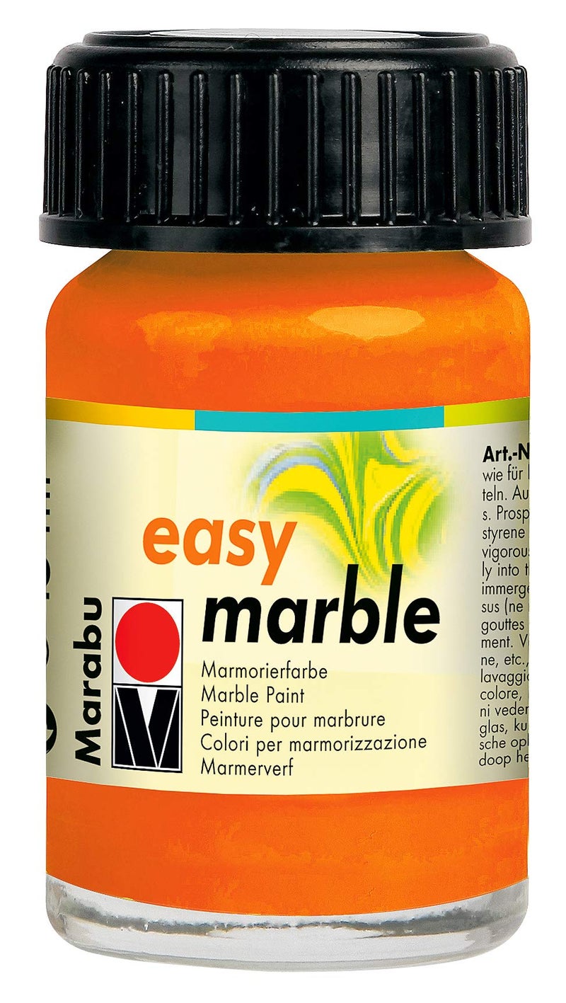 Marabu Easy Marble 013 Orange 15ml - Image 5