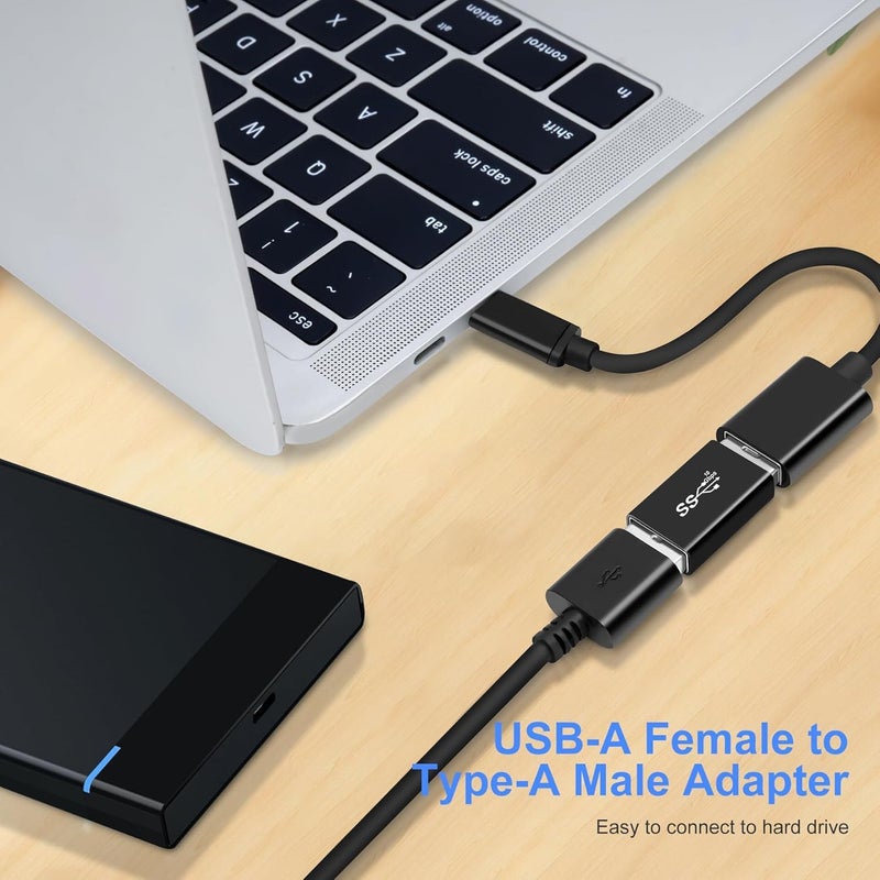 REDWIND 3-Kinds of USB 3.0 Adapters K it, USB 3.0 Female to Female & Male to Male & Female to Male High Speed Converter Extension Coupler Connector for PC Car Laptop USB Devices - Image 5