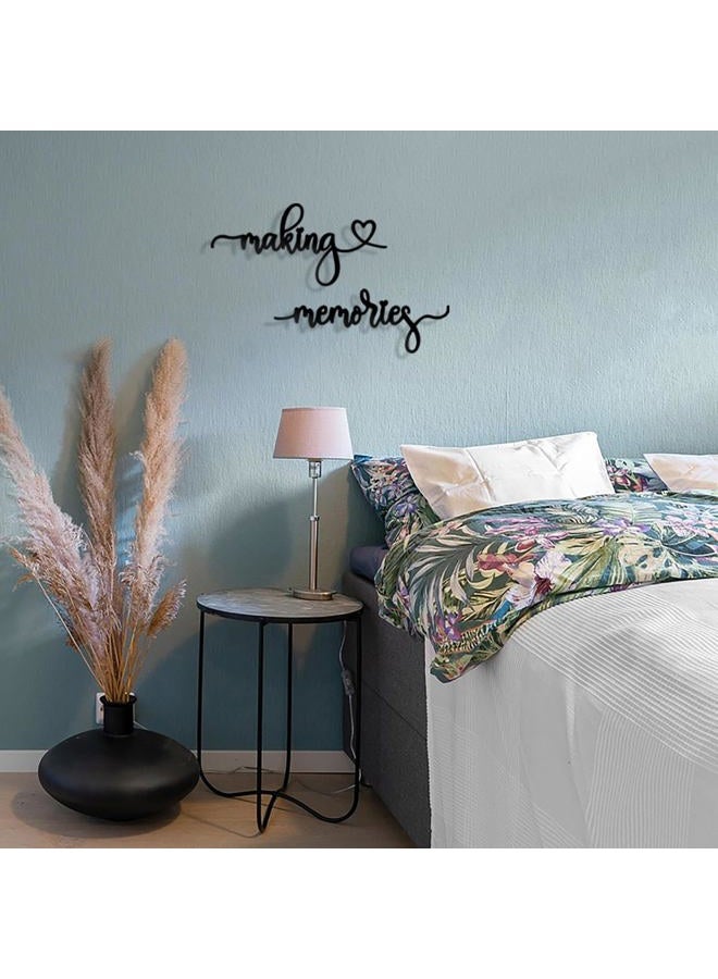 Rajukit Family Wall Decor - Making Memories Sign, Rustic Metal Cutout Art for Home, Gift for Any Occasion - Image 3