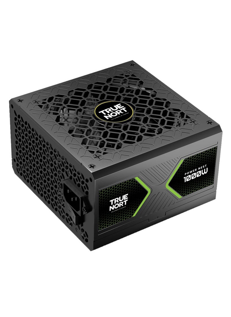 Truenort TrueNort 1000W 80 Plus Gold Certified Full Modular Power Supply ATX 3.1, PCIe 5.1 12V Japanese Capacitiors Reliable, Efficient, and Silent Performance Gaming Power Supply  - Image 2