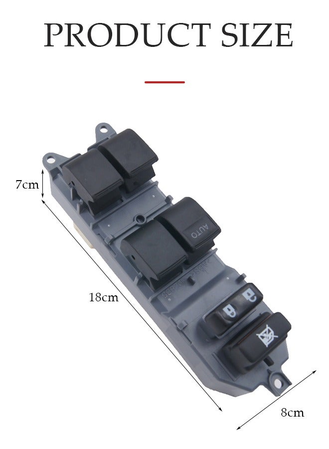 Generic Power Window Master Switch，Electric Window Control Button，Car Window Switch Electric Window Control Switch Replacement  - Image 2