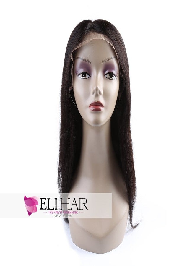 إليهير شعر مستعار ELIHAIR بكثافة 130%، شعر مستقيم، خط شعر طبيعي، شعر مستعار أمامي دانتيل 13x4، شعر بشري برازيلي للنساء، لون طبيعي (شعر مستعار أمامي دانتيل، 14 بوصة) - Image 3