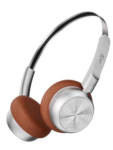 iKF-R1 Retro Headphones Bluetooth 5.4 Hi-Fi Sound Custom EQ via App 60H Playtime Comfortable Fit Multipoint Connection Lightweight Vintage Headphones (Brown) - Image 1