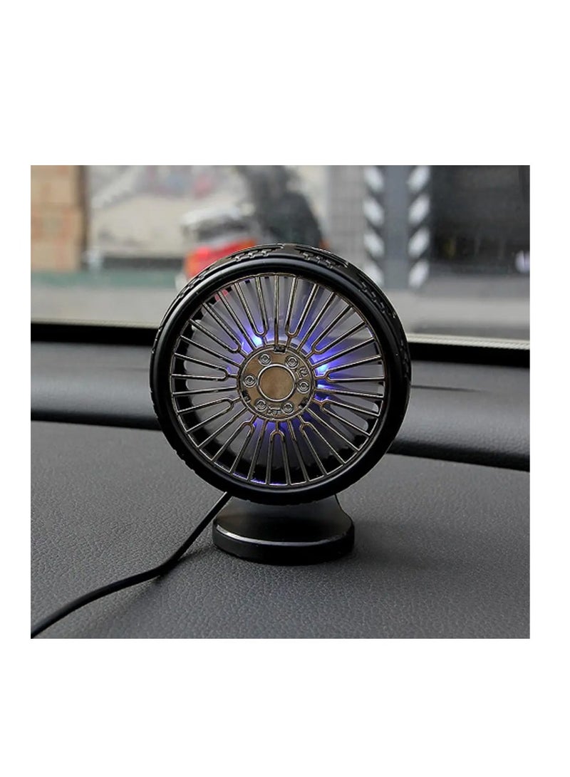 Car Air Outlet Fan, Car Tire Fan 3 Speeds Portable Desktop Mount - Image 2