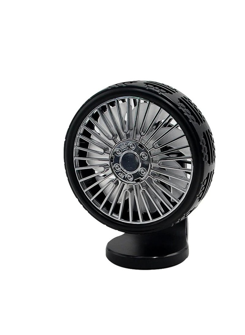 Car Air Outlet Fan, Car Tire Fan 3 Speeds Portable Desktop Mount - Image 1