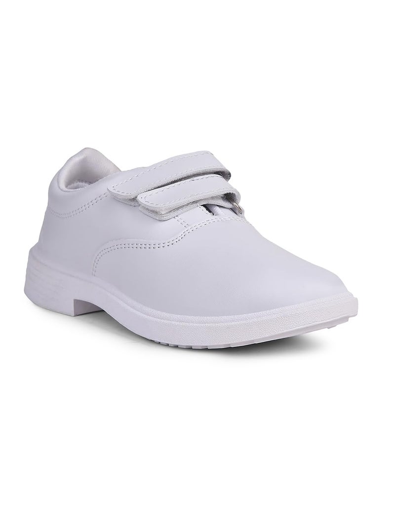 Bata Unisex Velcro School Shoes - White (3 UK) (4511017) - Image 1
