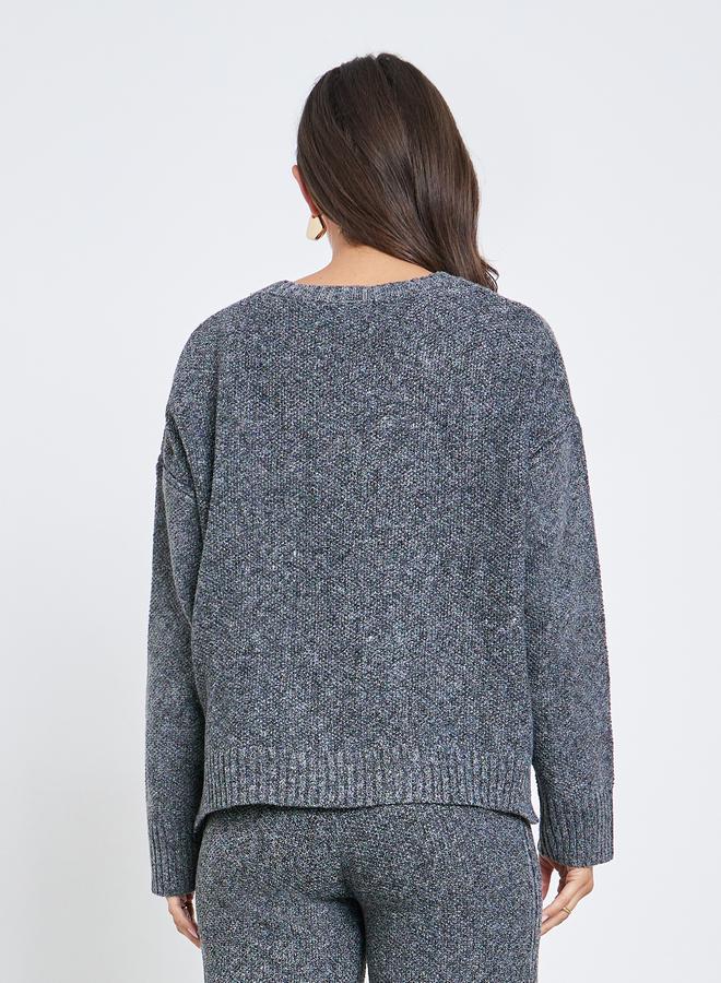 Styli Charcoal Boxy Fit Knit Sweater - Image 5