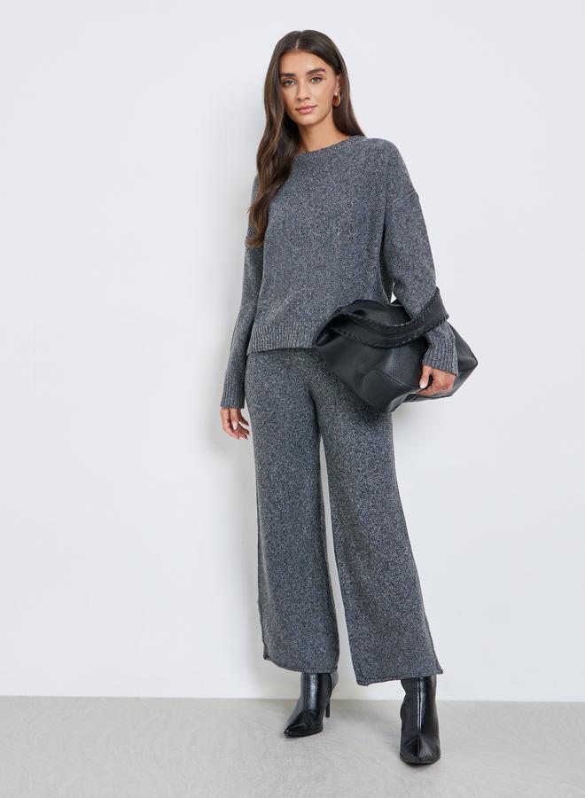 Styli Charcoal Boxy Fit Knit Sweater - Image 2