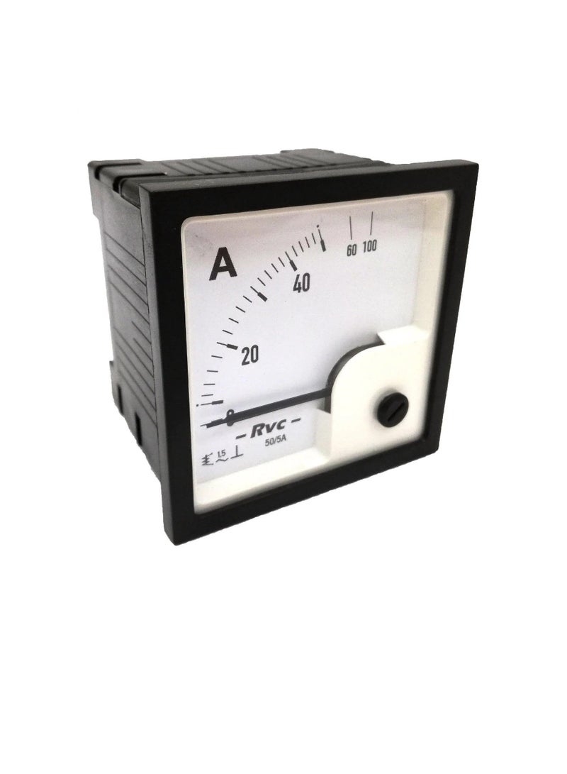 AC Analogue Panel Ammeter 72x72 CT Type Secondary 5A ERI72/ESI72 - Image 1
