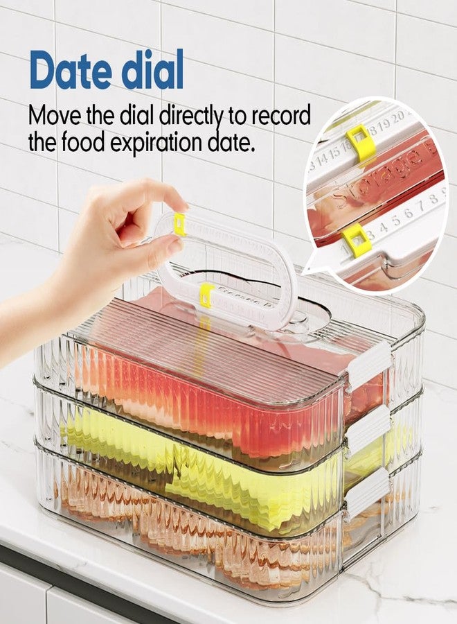 Moryimi Deli Meat Container for Fridge Organizers and Storage, Lunch Meat Container for Refrigerator Organizing, Deli Containers with Lids, Bacon Cheese Container for Refrigerator - Image 4