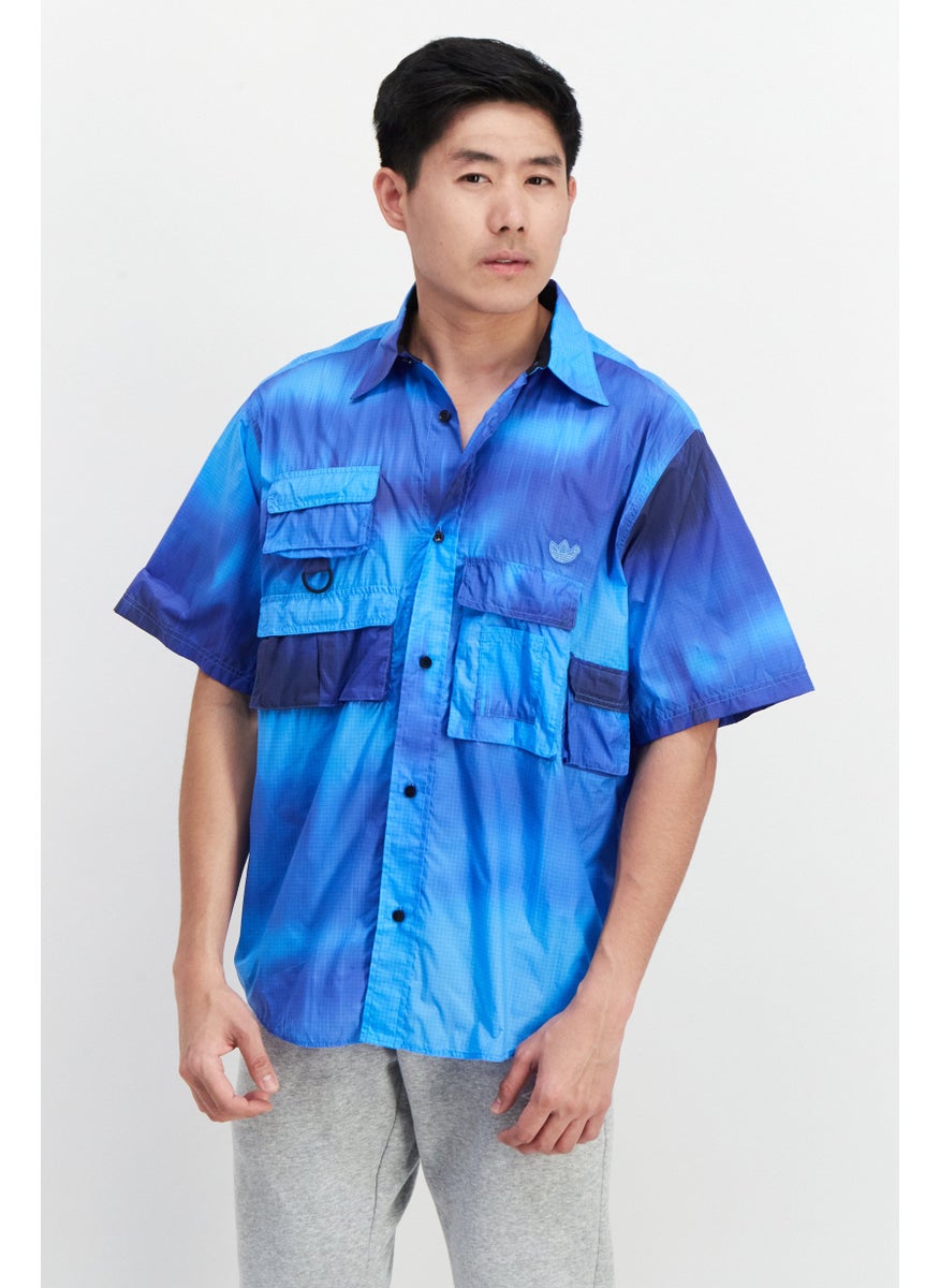 adidas Originals - Men Sportswear Fit Brand Logo Training Polo Shirts,Blue - Image 1