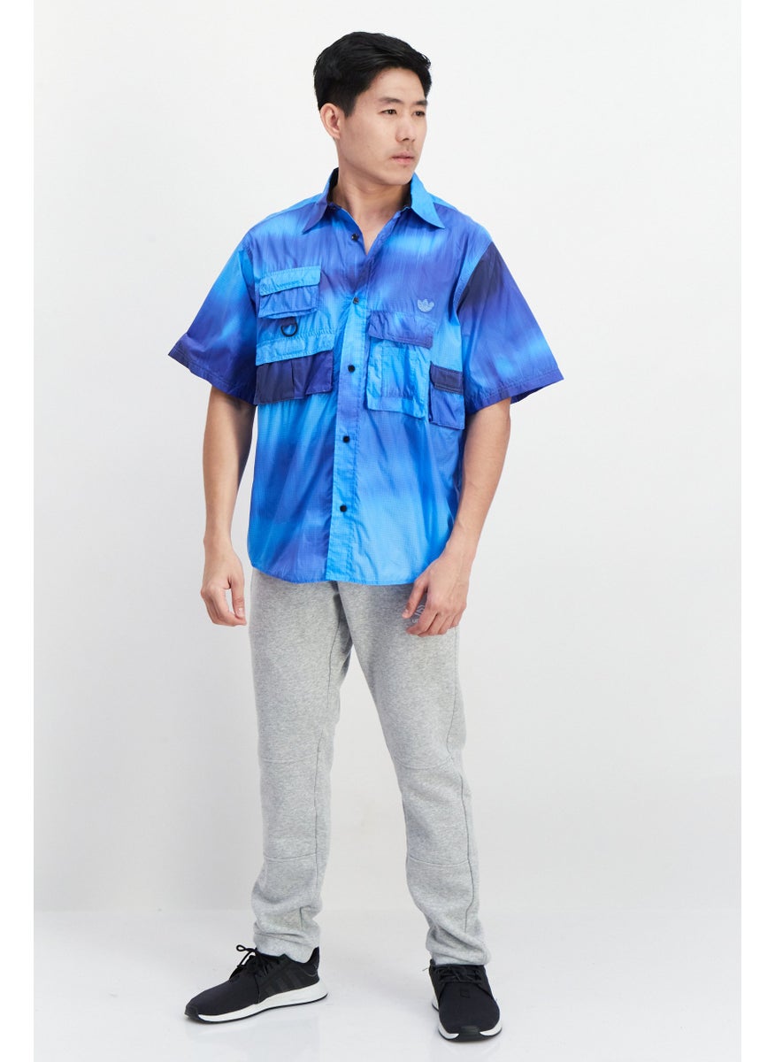 adidas Originals - Men Sportswear Fit Brand Logo Training Polo Shirts,Blue - Image 1