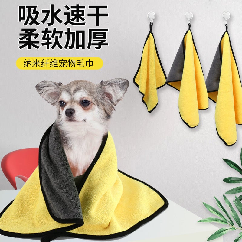 Microfiber Pet Towel – Absorbent Quick-Drying Bath Towel for Dogs and Cats - Image 3