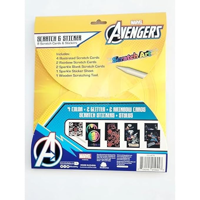 MARVEL SKOODLE MARVEL AVENGER SCRATCH SCRIBBLE FOR BOYS UP TO 3 YEARS - Image 2