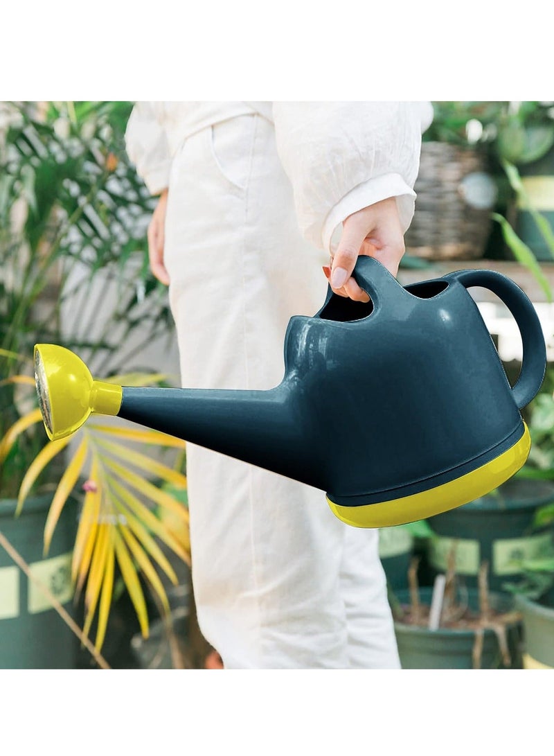 Y&D Watering Can with Sprinkler Head, 1 Gallon Plant Long Stem Spout for House Indoor Outdoor Flower Decorative Modern Garden Pot (Dark Blue) - Image 4