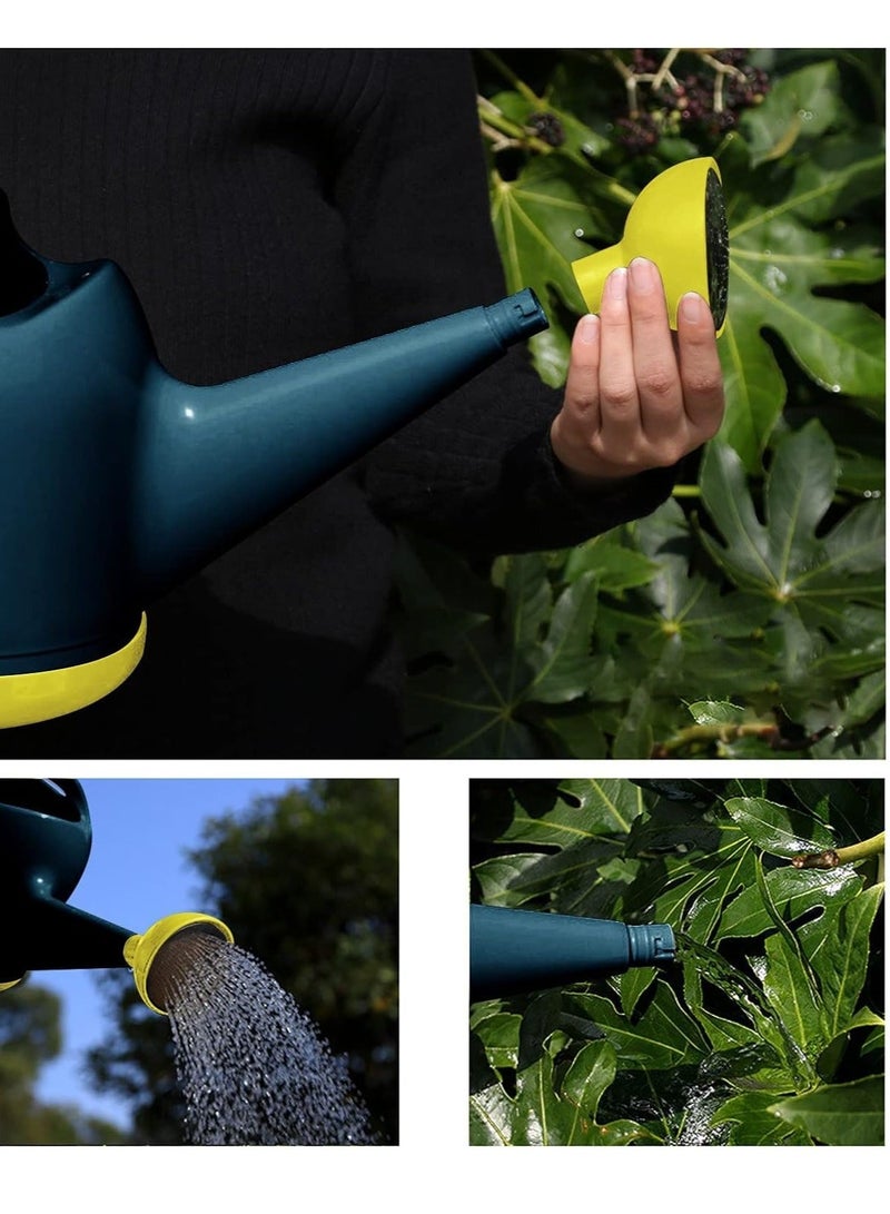 Y&D Watering Can with Sprinkler Head, 1 Gallon Plant Long Stem Spout for House Indoor Outdoor Flower Decorative Modern Garden Pot (Dark Blue) - Image 5