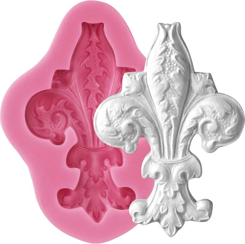 FUNSHOWCASE Vintage Curlicue Lace Silicone Mold for Cake Border Cupcake Topper Decoration, Sugar Paste, Chocolate, Fondant, Resin, Candle Accent, Polymer Clay Projects - Image 1