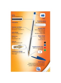 Bic Cristal Medium Ballpoint Pen Blue  - Image 3