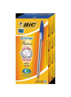 Bic Cristal Medium Ballpoint Pen Blue  - Image 2