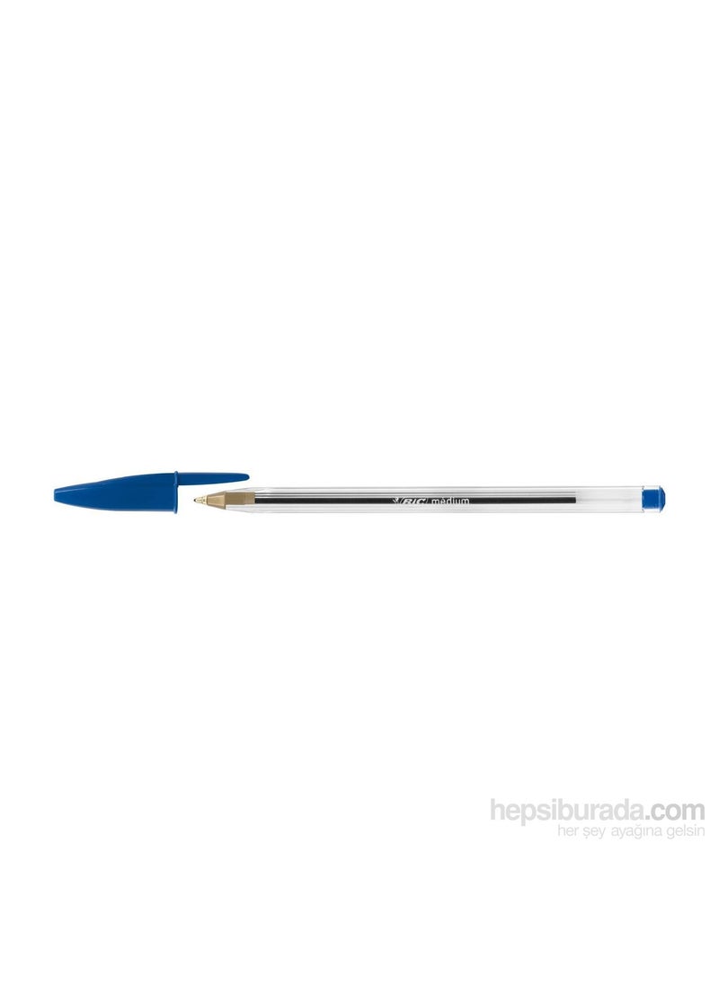 Bic قلم حبر جاف بيك كريستال متوسط الحجم باللون الأزرق  - Image 1