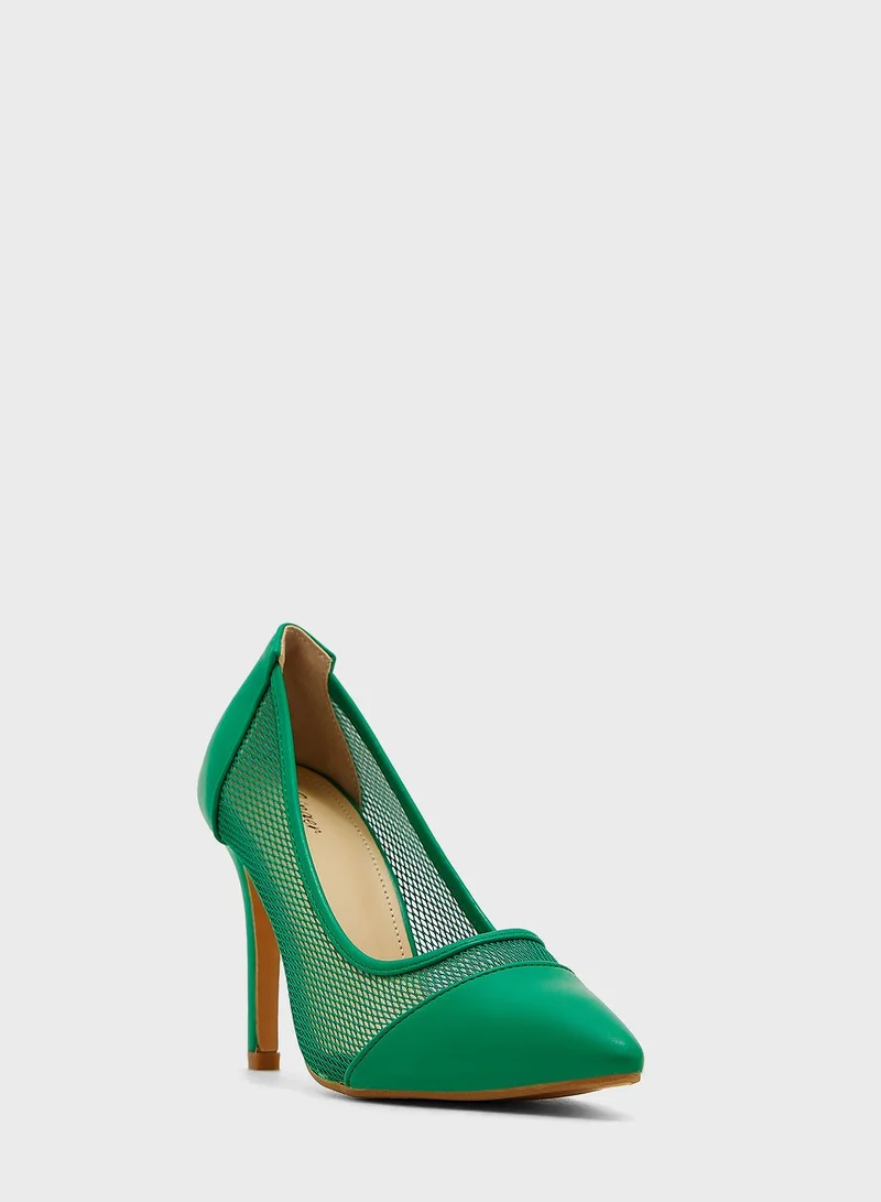 Ginger Net Style Pointed Pump